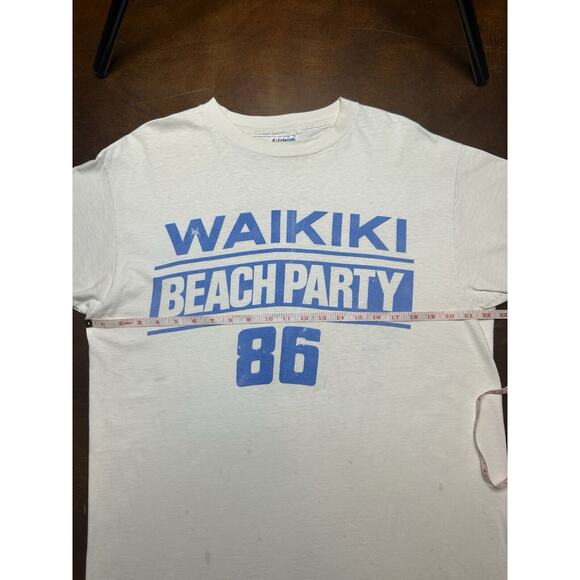 VTG 80s Waikiki Beach Party Hawaii Moose McGilly Cuddys Pub & Cafe Shirt Size XL - Picture 4 of 13